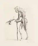John Currin, The Beggars Alm, 2002, Etching and aquatint, on Somerset paper, with full margins