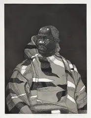 Kerry James Marshall, Untitled (Handsome Young Man), 2010, Etching and aquatint, on wove paper, with full margins
