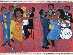 Faith Ringgold, Somebody Stole My Broken Heart, 2004, Lithograph in colors, on Arches paper, the full sheet