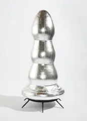 Brancusi Tree (Silver) by Paul McCarthy, 2007, Self-inflatable Mylar fabric multiple with integrated fan, contained in original custom Mylar fabric carrier bag, offered Oct 2020