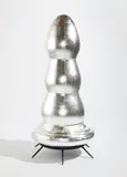 Paul McCarthy, Brancusi Tree (Silver), 2007, Self-inflatable Mylar fabric multiple with integrated fan, contained in original custom Mylar fabric carrier bag