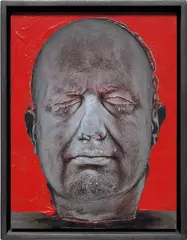 Marc Quinn, Self (Red), 2006, Pigment print with hand-coloring, on gesso coated aluminum, the full sheet