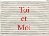 Louise Bourgeois, Toi et moi, 2006, Screenprint in black and red, on woven fabric