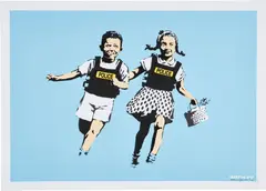 Banksy, Police Kids (Jack and Jill), 2005, Screenprint in colors, on wove paper, with full margins