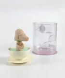 Pup Cup by Yoshitomo Nara, 2003, Injection molded plastic, contained in the original plastic presentation package, sold Oct 2020