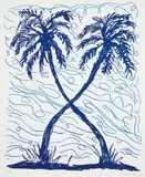 Josh Smith, Untitled, from White Columns Print Portfolio, 2014, Screenprint in colors, on wove paper, with full margins