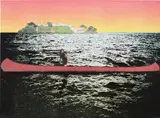 Peter Doig, Canoe Island, 2000, Screenprint in colors, on Somerset paper, the full sheet