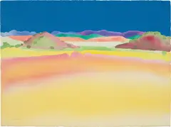 Elizabeth Osborne, Untitled: three works, 1974, Three watercolors with pencil, one with acrylic, on Arches paper, the full sheets