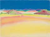 Elizabeth Osborne, Untitled: three works, 1974, Three watercolors with pencil, one with acrylic, on Arches paper, the full sheets