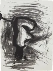 Plug by Susan Rothenberg, 1983, Lithograph, on handmade Albrecht Durer British paper, the full sheet, sold Oct 2020