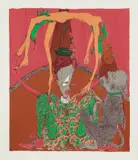 Kai Althoff, Untitled, from Dispatch Portfolio #3, 2009, Screenprint in colors, on wove paper, with full margins
