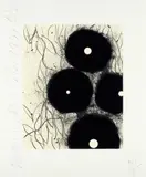 Donald Sultan, Morning Glories, November 1991, 1991, Aquatint in colors, on Arches paper, with full margins