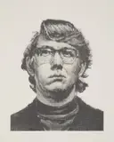 Chuck Close, Keith IV - State II, 1975, Lithograph, on Arches paper, with full margins
