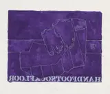 Jasper Johns, Handfootsockfloor, from Casts from Untitled, 1974, Lithograph in colors, on Richard de Bas, with full margins