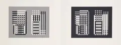 Folder 11, from Formulation and Articulation, Portfolio II by Josef Albers, 1972, Screenprint in colors, on wove paper, with full margins (folded as issued), sold Oct 2020