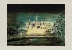 Chambord by John Piper, 1971, Screenprint in colors, on Arches paper, with full margins, sold Dec 2020