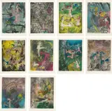 Roberto Matta, Centre Noeuds (Center Knots), 1974, The complete set of 10 etching and aquatints in colors, on Arches paper, with full margins, with title page, colophon and poem by Antonin Artaud, the sheets loose (as issued), lacking the original fabric-covered portfolio