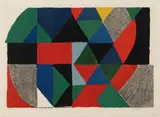 Polyphonie (Polyphony) by Sonia Delaunay, 1975, Lithograph in colors, on wove paper, with full margins, sold Dec 2020