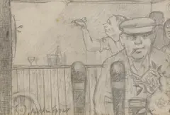 Ruskin Spear, Untitled, pencil 19.5 x 28.5cm Provenance: With Jonleigh Gallery