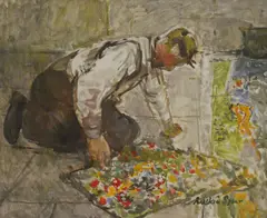 Untitled by Ruskin Spear, pencil and oil on board 51 x 61cm Provenance: Bonhams, sold Oct 2024