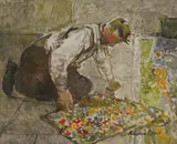 Ruskin Spear, Untitled, pencil and oil on board 51 x 61cm Provenance: Bonhams