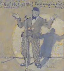 Untitled by Ruskin Spear, pencil and oil on board 51.5 x 46.5cm Provenance: Phillips, sold Oct 2024