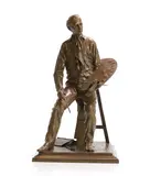 Philip Jackson, Untitled, 'Maquette of the Sculpture of Terence Cuneo' bronze with light brown patination