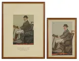 Sir Leslie Ward aka 'Spy', Untitled, together with: 'Cabs' lithograph in colours of the original artwork