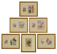 Donald McGill, Untitled, watercolour and bodycolour
