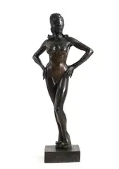 John Ian Howard Clinch, Untitled, Study for Diana Dors bronze with black and rich brown patination