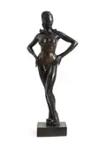 John Ian Howard Clinch, Untitled, Study for Diana Dors bronze with black and rich brown patination