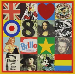 Untitled by Peter Blake, 'Some of the Sources of Pop-Art V' screenprint in colours with glitter and diamond dust, sold Oct 2024