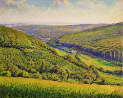 Gustave Cariot, Paysage, 1932, oil on canvas