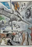 Stuart Diamond, Journey to the Indian Ocean, 1987, pastel on paper