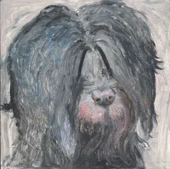 Linda Etcoff, "Spongy" II, 1992, oil on board