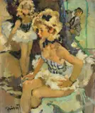 Pierre Grisot, Ballerines, oil on canvas