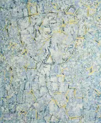 Lee Mullican, Portrait space, 1983, oil and acrylic on canvas