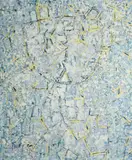 Lee Mullican, Portrait space, 1983, oil and acrylic on canvas