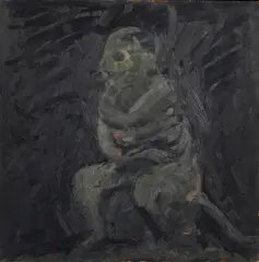 Cliffton Peacock, Sentinel, 1987, oil on board