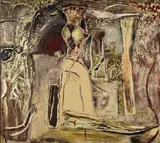 Jane Smaldone, Trouble in Paradise, 1986, oil on canvas
