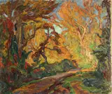 Emmanuel de La Villéon, Paysage, oil on canvas
