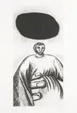 Enzo Cucchi, La Mano di Pietra (The Hand of Stone), 1982, Etching and aquatint on Fabriano paper