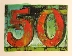 Aaron Fink, 50, 1996, Color monotype on wove paper
