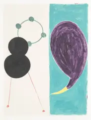 Margo Margolis, Untitled-Variation III, 1988, Color monotype on Somerset paper