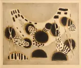 Zoran Mušič, Fillets (Après la pêche) (S. 62), 1958, Color aquatint on Arches paper