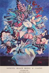 Keen of the Heart by Lucio Pozzi, 1992, Color offset lithographic poster, unsigned, from an edition of unknown size, for the Sonesta Beach Hotel & Casino, Curaç, offered May 2013