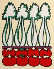 Bob Stanley, Celery, 1979, Color screenprint on wove paper