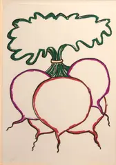 Bob Stanley, Beets; Radishes, 1979, Color screenprints on wove paper, each signed in pencil
