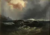 William Garthwaite, The wreck of an Indiaman, oil on canvas