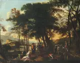 Salvator Rosa, The philosopher's wood, oil on canvas